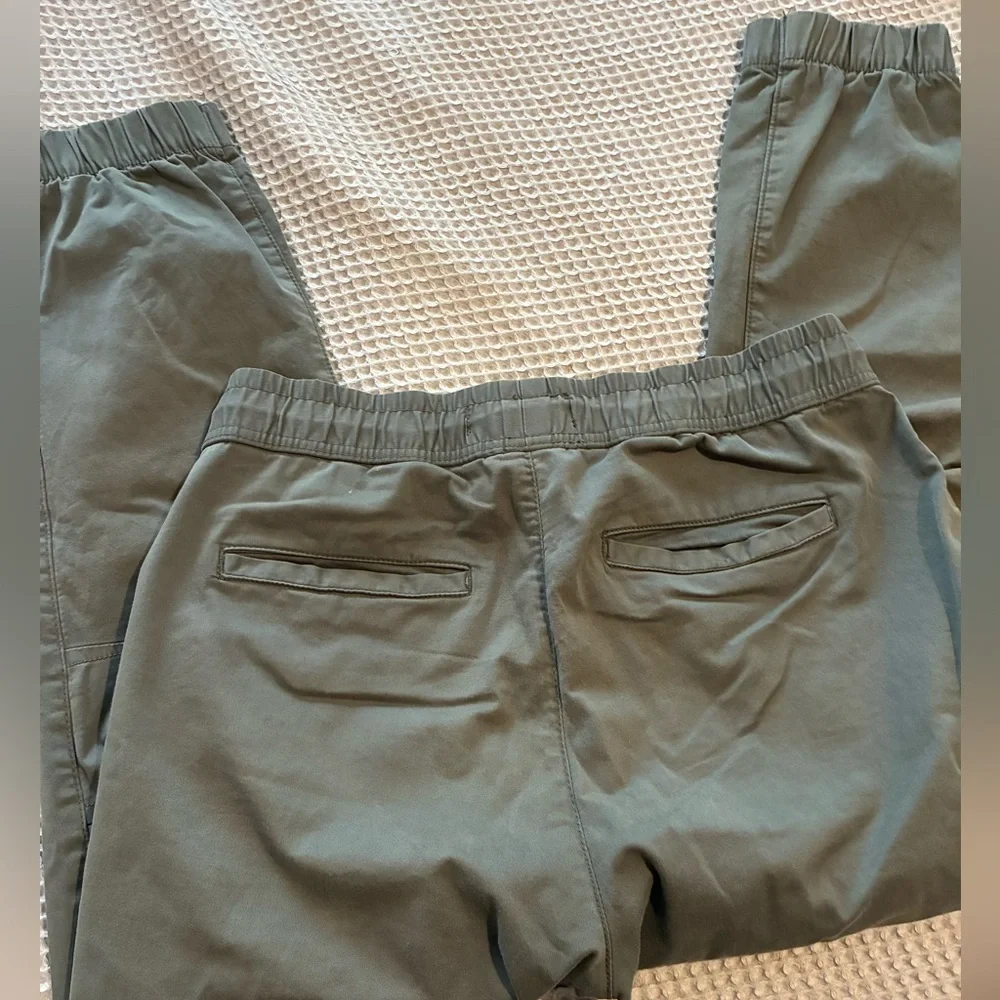Men's Olive Jogger Pants, Zara, Medium, Drawstring Waist - Picture 2 of 4